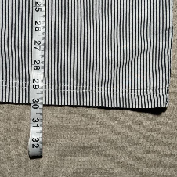 Stussy Shirt Mens Large Striped Button Up Pocket Made USA 90s Skater Streetwear - Picture 8 of 10